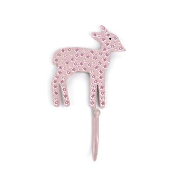 Haken Bambi Blümchen rosa