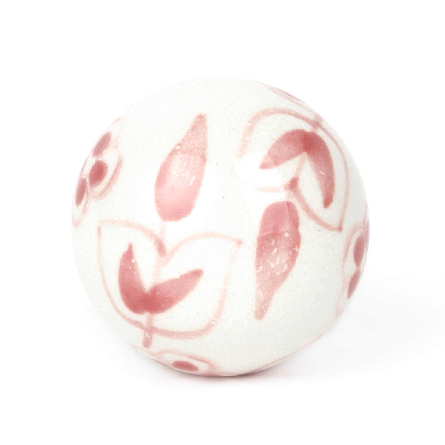 Knauf floral weiß/rosa