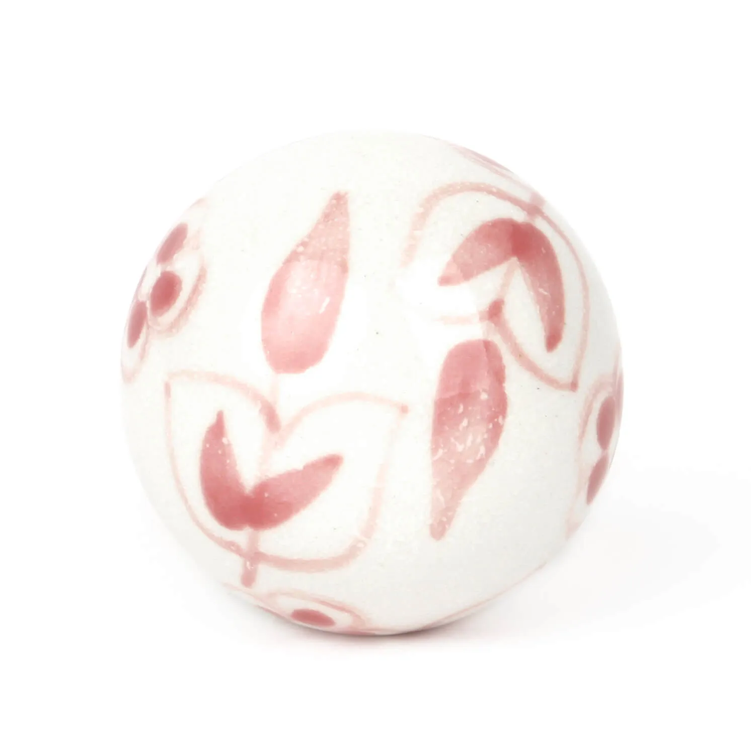 Knauf floral weiß/rosa