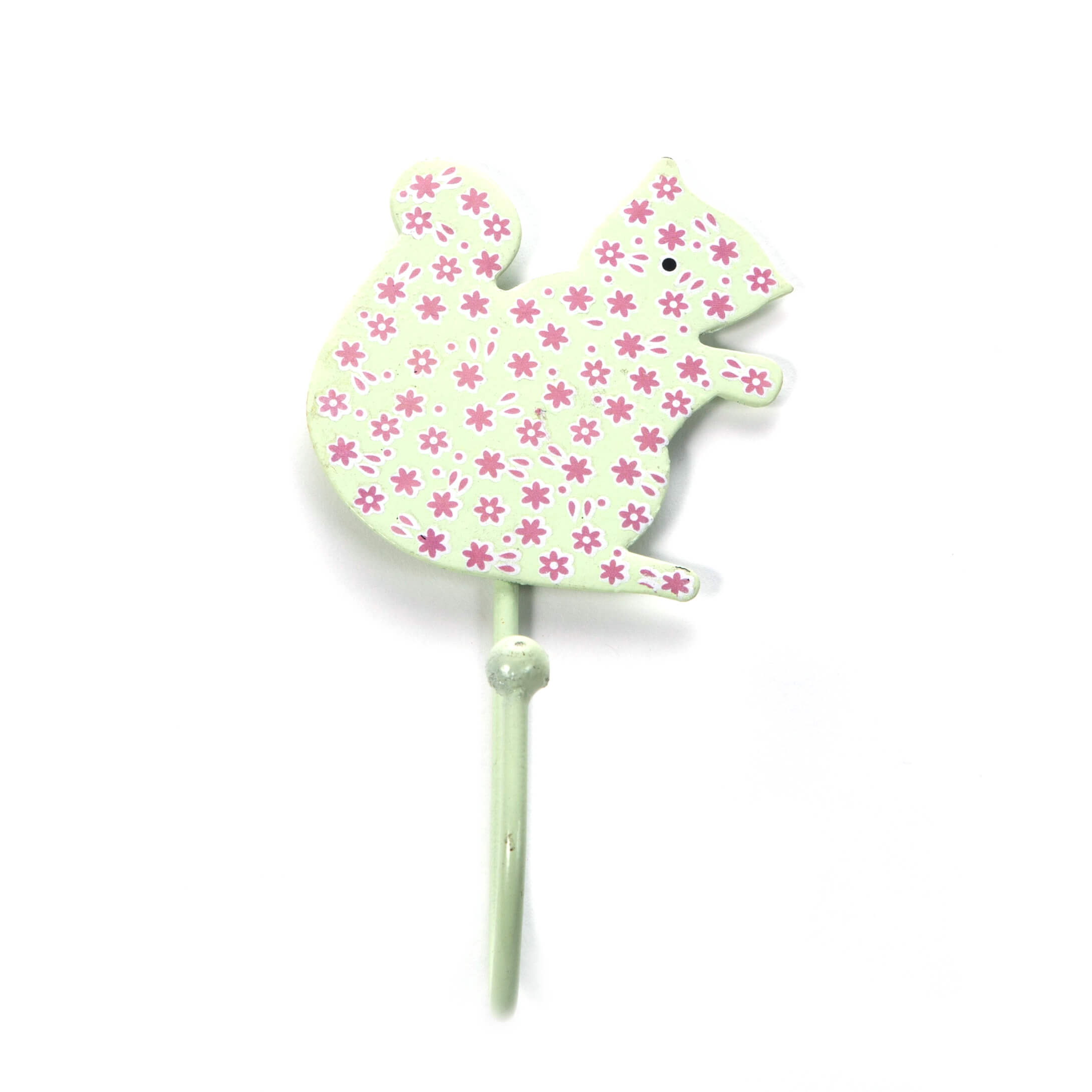 Kinderhaken Eichhörnchen Blümchen mint
