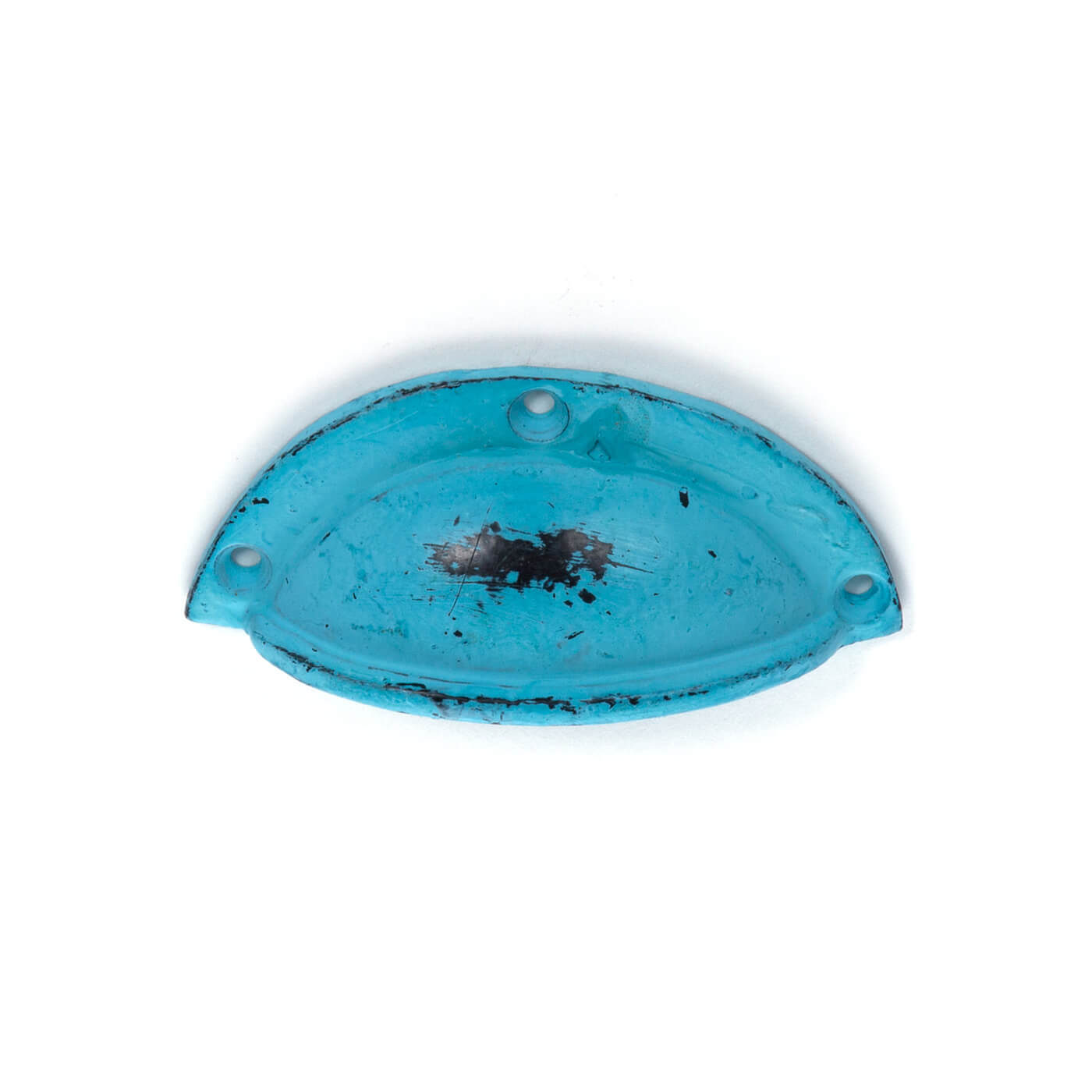 Muschelgriff Eisen Vintage Blau
