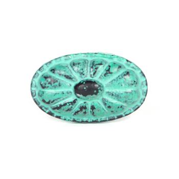 Knauf Eisen Vintage Oval Türkis