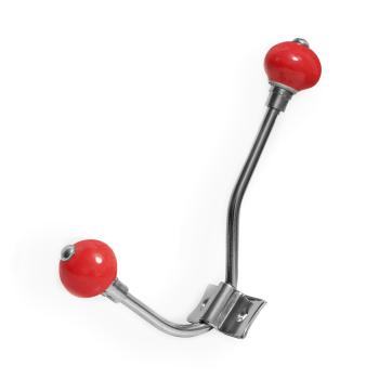 Keramikhaken einfarbig in rot